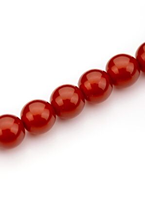 Bilek Boy Bordo Renk Toz Kehribar Tesbih