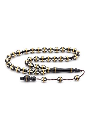 Sanatın İzi Deve Kemiği Kombinli Sarmal İşlemeli Kuka Tesbih