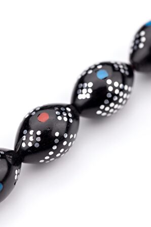 Geometrik Zanaat Dörtgen Motif İşlemeli 17'lik Kuka Tesbih