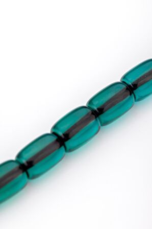 Su Yeşili Güzel Çekimli Ateş Kehribar Tesbih