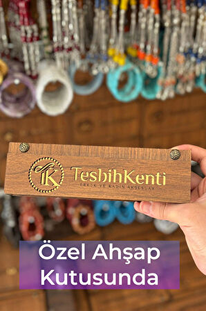 Küre Tane Mor Sürmeli Toz Kehribar Tesbih