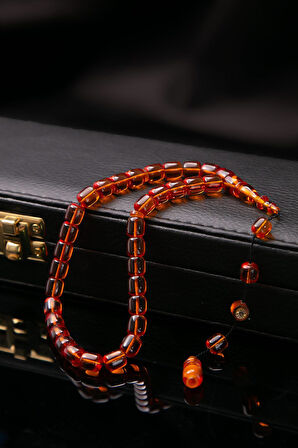 Bürokrat Boy Tutkunlarına Özel Ateş Kehribar Tesbih