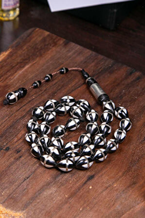 İri Taneli Kemik Kombinli Kuka İşleme Tesbih