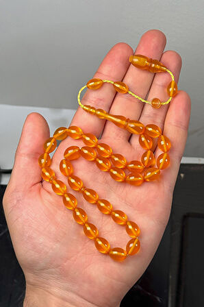 Usta İşçilik Zar Renk Sıkma Kehribar Tesbih