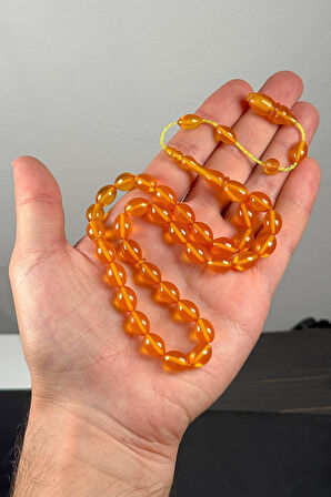 Usta İşçilik Zar Renk Sıkma Kehribar Tesbih