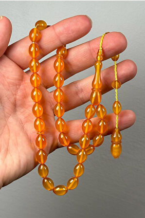 Usta İşçilik Zar Renk Sıkma Kehribar Tesbih