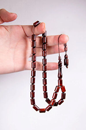 Kınalı Orta Boy Güzel Çekimli Kuka Tesbih