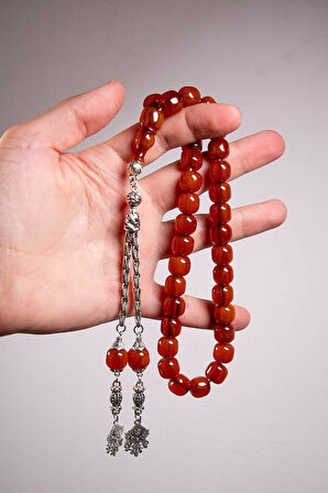 Eskitme Model Sıkma Kehribar Tesbih