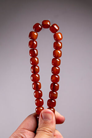 Eskitme Model Sıkma Kehribar Tesbih