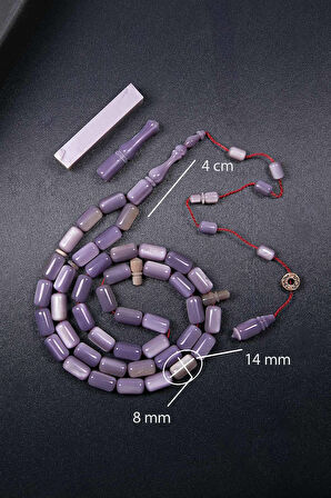 Sedefli Usta İşçilik 45 Taneli Eski Fransız Galalit Tesbih