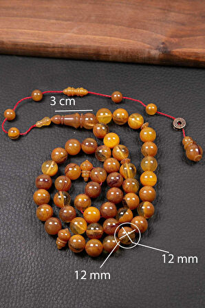 Kahverengi Özel Seri 45 Taneli Bakalit Sıkma Tesbih