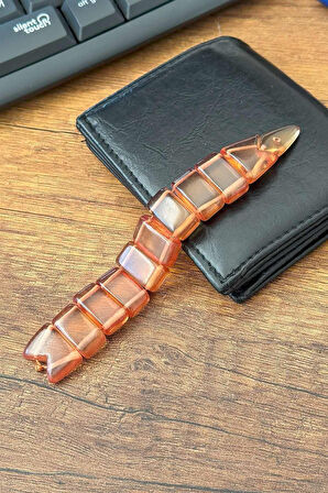 Küçük Boy Ateş Kehribar Kehribar Balık Tesbih