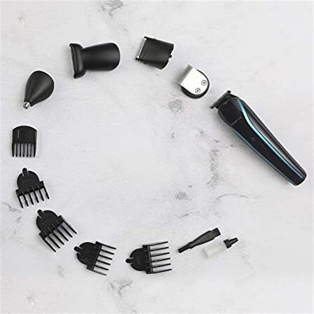 Relux RPG6500 Groom 12 in 1 Yıkanabilir Başlıklı Erkek Bakım