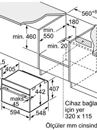 Siemens CD634GAS0 iQ700 Buharlı Fırın