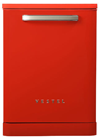 Vestel Bm 5001 Retro Kırmızı Bulaşık Makinesi