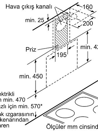 Profilo DVK6J661 Davlumbaz