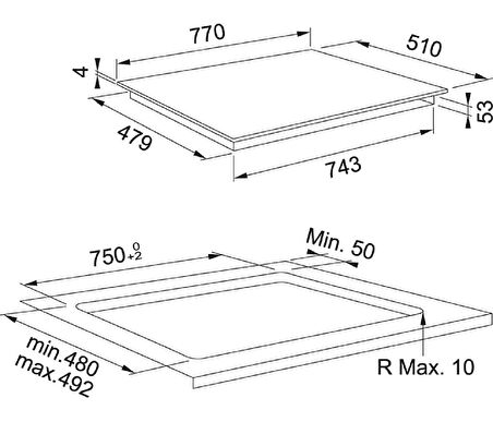 Franke 108.0613.588 Mythos 77Cm Ankastre Ocak