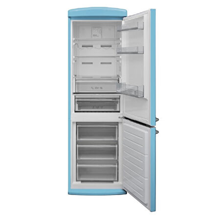 Vestel Retro NFK37201 Düş Mavisi Buzdolabı