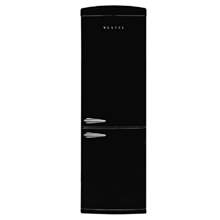 Vestel Retro NFK37201 Siyah Buzdolabı
