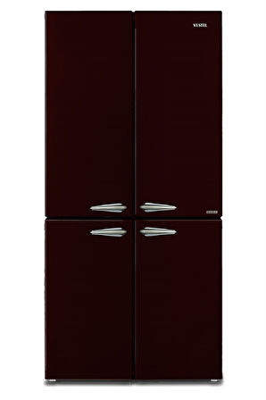 Vestel FD56001 Bordo Retro Gardirop Tipi Buzdolabı