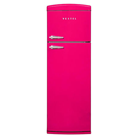 Vestel SC32001 Pembe Retro Buzdolabı