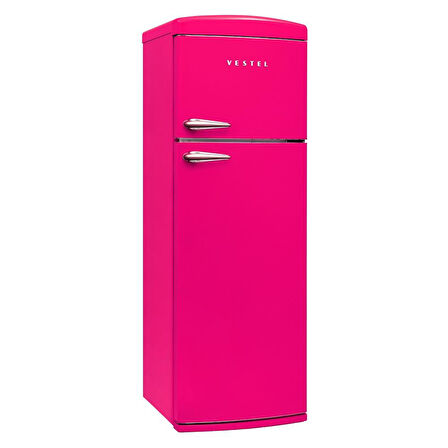 Vestel SC32001 Pembe Retro Buzdolabı