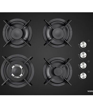 Vestel AO-65104 SDG-DW Siyah Ankastre Ocak