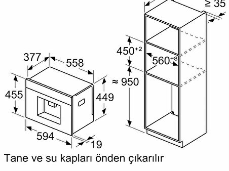 Siemens CT718L1W0 Ankastre Kahve Makinesi