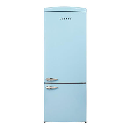 Vestel RETRO NFK52111 DÜŞ MAVİSİ Retro Kombi Buzdolabı