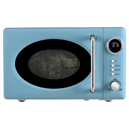 Vestel MD 20 YD Retro Düş Mavisi Mikrodalga Firin