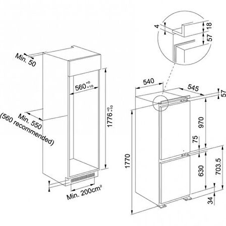 Franke 118.0696.717 Fcb 320 Ne E Ankastre Buzdolabı