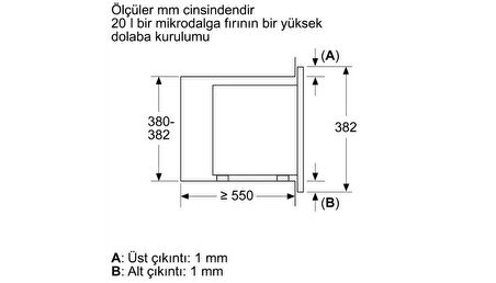 Siemens BF623LMG3 Ankastre Mikrodalga