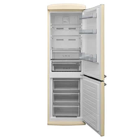 Vestel Retro NFK37211 Bej Buzdolabı