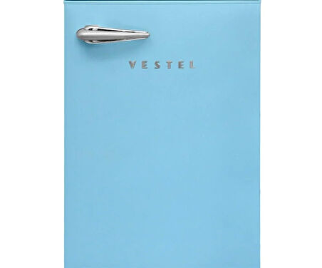 Vestel SB14011 Düş Mavisi Retro Buzdolabı