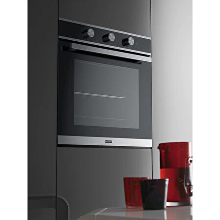 Franke 1160605987 SMART FSM 82 H XS Black Glass/Inox Ankastre Fırın