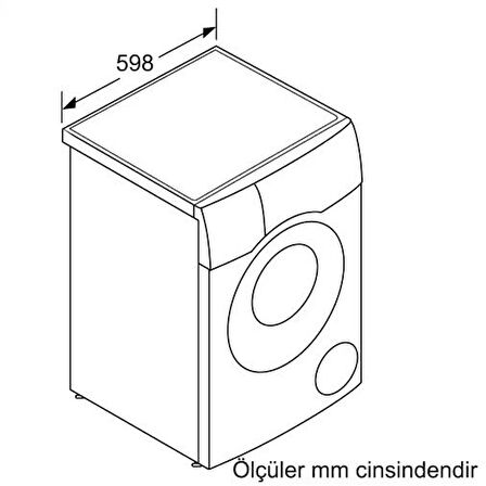 Bosch WNC254A0TR Kurutmalı Çamaşır Makinesi