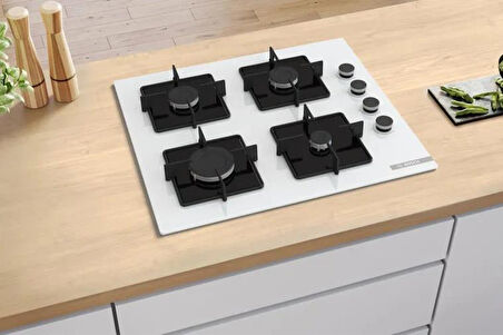 Bosch POP6C2P30O Çelik Gazlı Ankastre Ocak