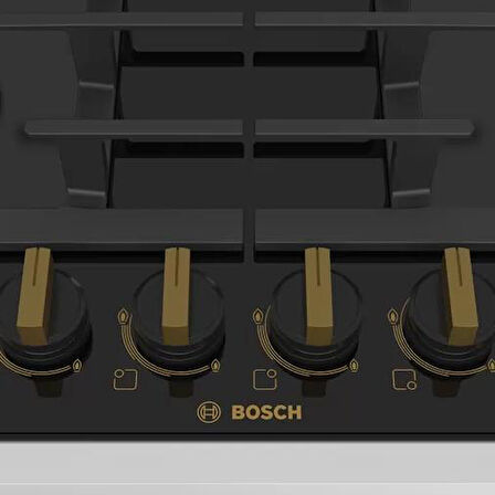 Bosch PPP6B6B90R Gazlı Cam Ankastre Ocak