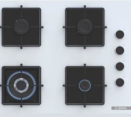 Bosch POH7C2P30O Gazlı Cam Ankastre Ocak
