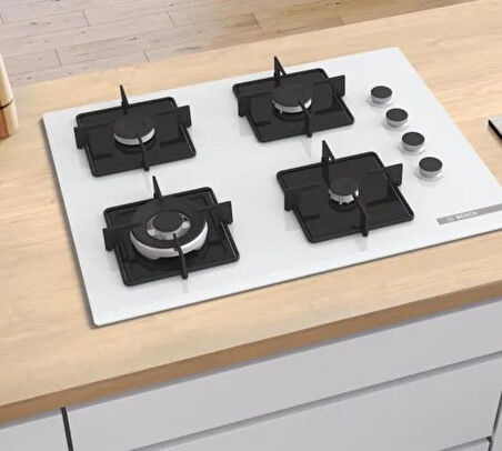 Bosch POH7C2P30O Gazlı Cam Ankastre Ocak
