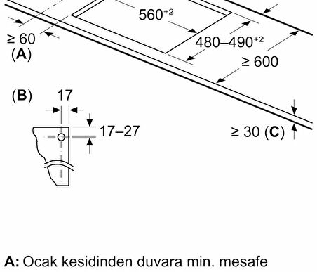 Profilo OE36P2P10L Ankastre Ocak