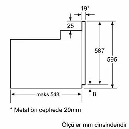 Profilo FRCA123B Ankastre Fırın
