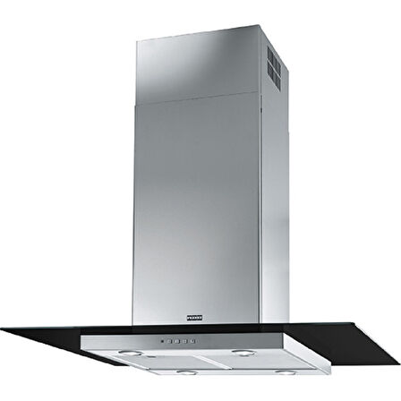 Franke 3250518790 Davlumbaz Glass Lınear Isola Fgl 915 I Bk / Xs Inox Ve Sıyah Cam Ada Davlumbaz