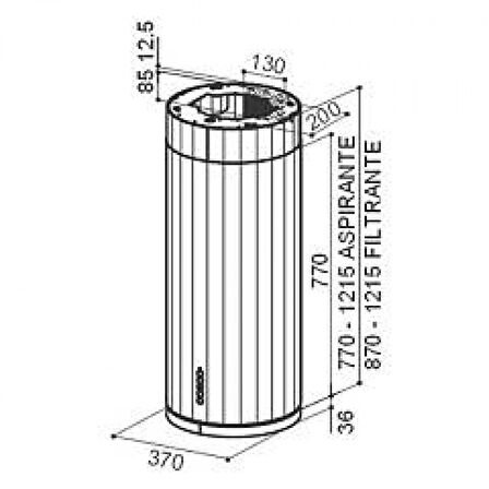 Franke 1100456219 Corınthıa Isola Ev8+ Wh Matt/Ts A37 Davlumbaz
