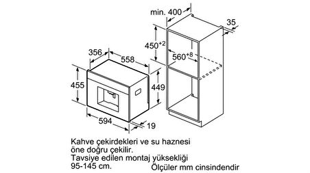 Bosch CTL636ES6 Ankastre Kahve Makinesi