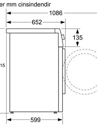 Bosch WTX87K80TR Isı Pompalı Kurutma Makinesi