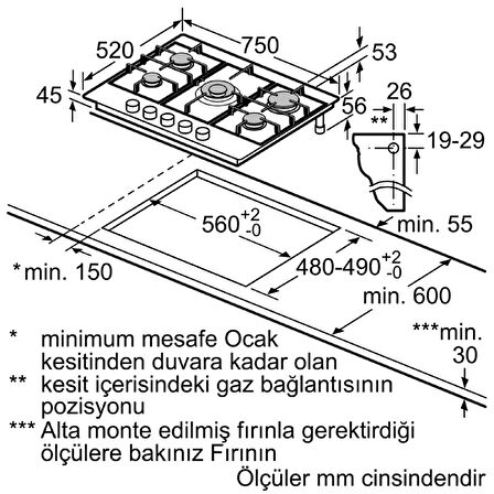 Bosch PCQ7A5M90 Ankastre Ocak
