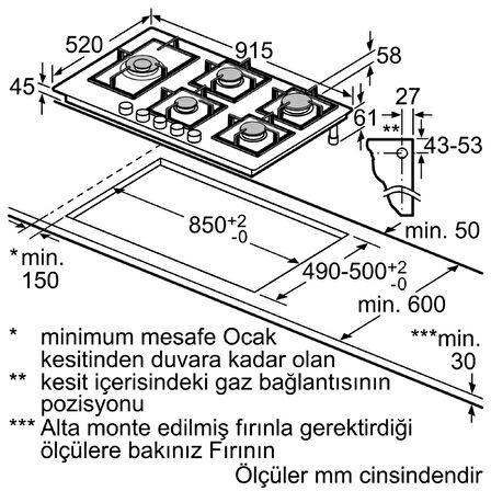 Bosch PPS9A6B90 Ankastre Ocak