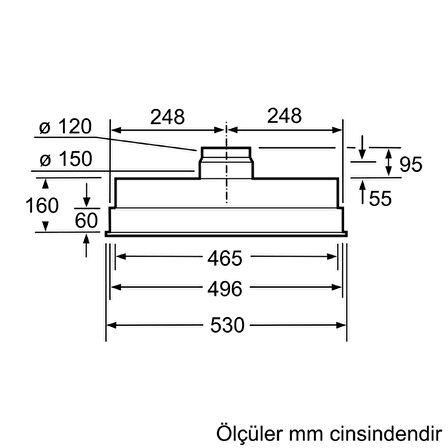 Siemens LB55565 Gömme Aspiratör