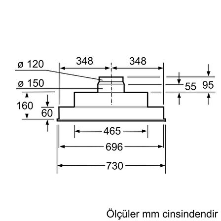Siemens LB75565 Ankastre Davlumbaz